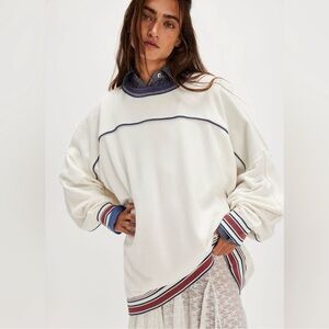 Free People Varsity Crewneck Sweatshirt